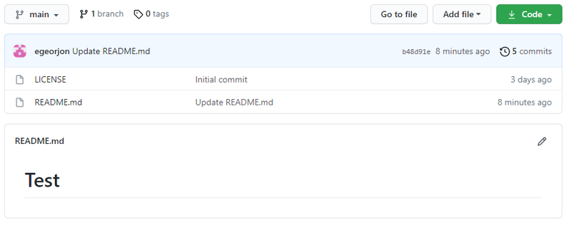Figure 3 : Le dépôt dans GitHub
