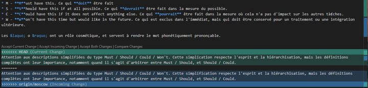 Figure 6 : Analyse des différences dans Visual Studio