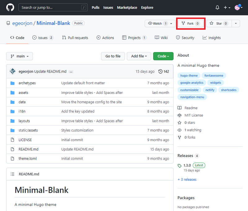 Figure 22: Créer un dépôt de fork