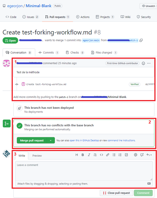 Figure 9: Exemple de Pull Request