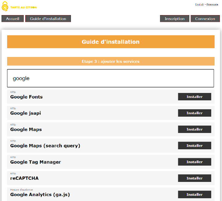 Figure 3: Page d&rsquo;instruction