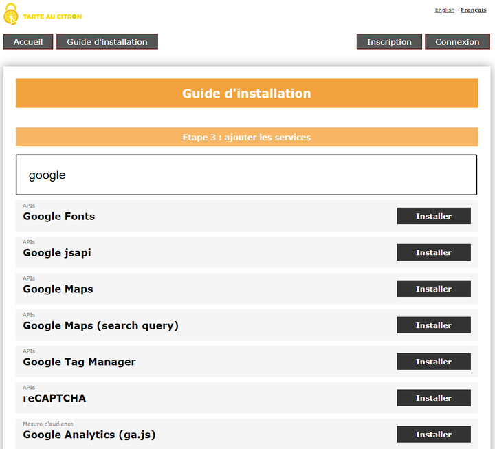 Figure 3: Page d&rsquo;instruction