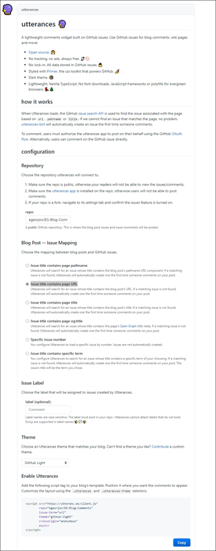 Figure 4 : Configuration du script