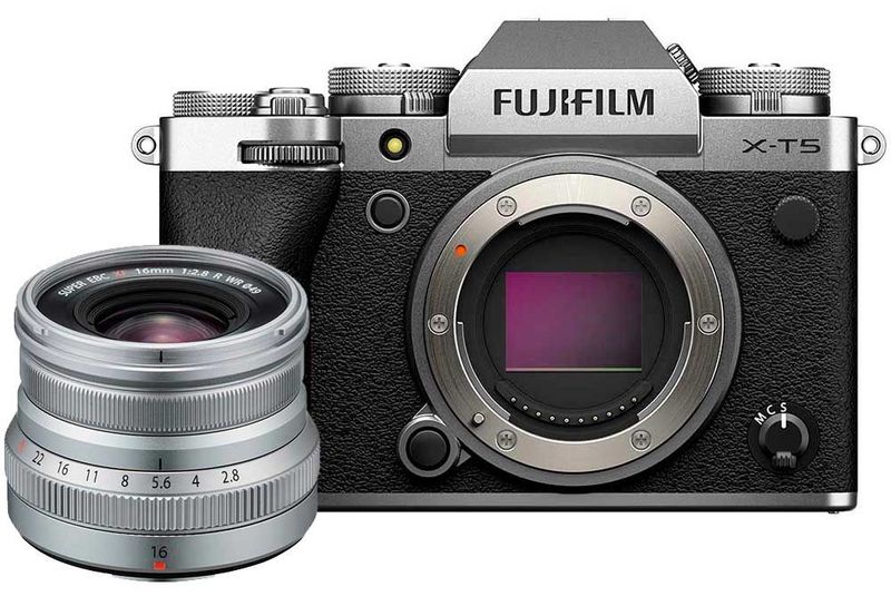 Le boîtier X-T5, et une optique fixe 16mm f/2.8