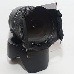 Porte filtre sur Canon 17-55 f/2.8, avec filtre 4" x 6" Porte filtre sur Canon 17-55 f/2.8, avec filtre 4" x 6"