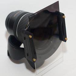 Porte filtre sur Canon 17-55 EF-S f/2.8, avec filtre 4" x 6"