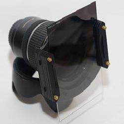 Porte filtre sur Canon 17-55 EF-S f/2.8, avec filtre 4" x 6" Porte filtre sur Canon 17-55 EF-S f/2.8, avec filtre 4" x 6"