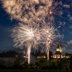 Début du feu d'artifice