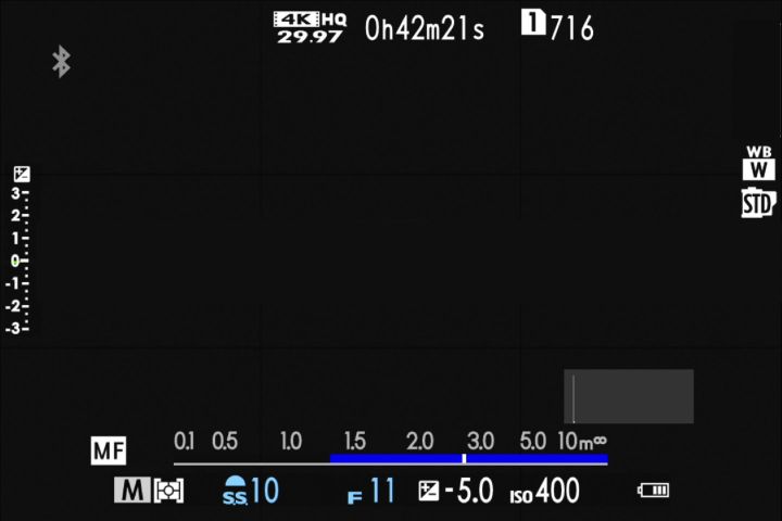 Figure 11 : Le réglage sur l&rsquo;hyperfocale en « film »