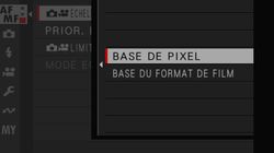 Figure 2 : Paramétrage de l'échelle de PdC, sélection mode Pixel