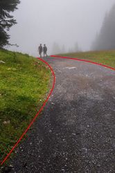 Lignes directrices : Chemin dans la brume