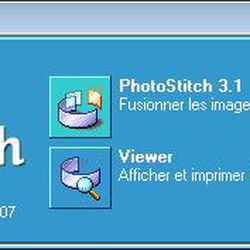 Le launcher de PhotoStitch