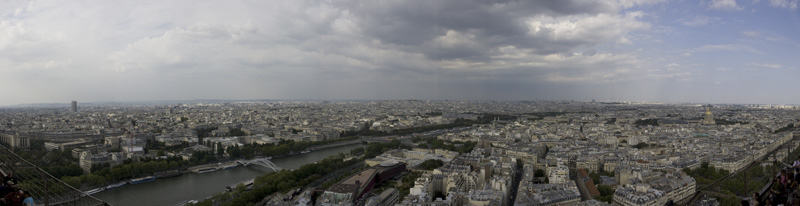Paris vu de la tour Eiffel - Boîtier vertical