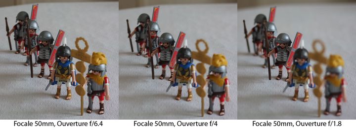 Exemple d&rsquo;utilisation de la profondeur de champ