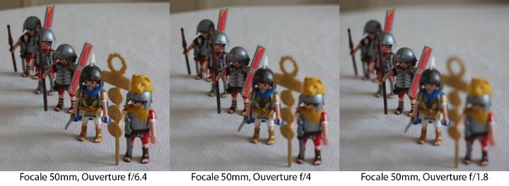 Exemple d&rsquo;utilisation de la profondeur de champ