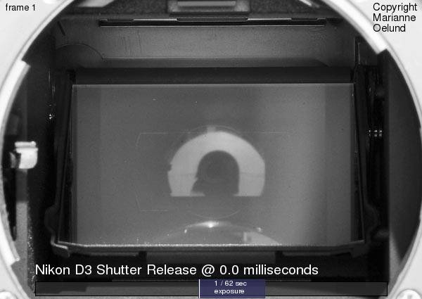 Nikon D3 Shutter Release in Super Slow Motion